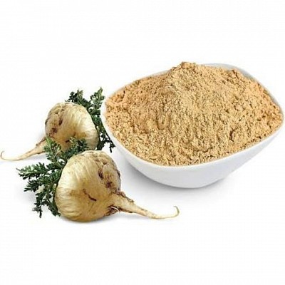 Maca powder is a nutrient-rich powder derived from the maca root, a plant native to the high Andes mountains of Peru. It's often described as having a slightly sweet, malty, or nutty flavor. Maca powder is a popular supplement due to its potential to boost energy, improve mood, and enhance libido.